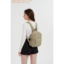 Damen Mini Rucksack Khaki Leicht & Geräumig für Alltag & Camping