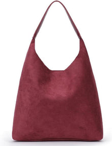 Wildleder Tote Bag Groß Damen Handtasche für Alltag & Reisen