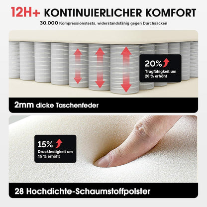 Gaming Stuhl mit Massage und Fußstütze, ergonomisch, 158 kg