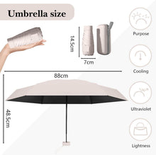 Sykerout Regenschirm Mini Taschenschirm faltbarer UV Schutz