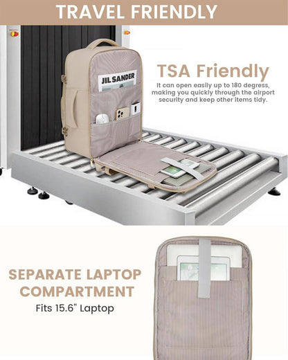 Reiserucksack Handgepäck Flugzeug 30L Damen Wasserdicht Laptop 15,6