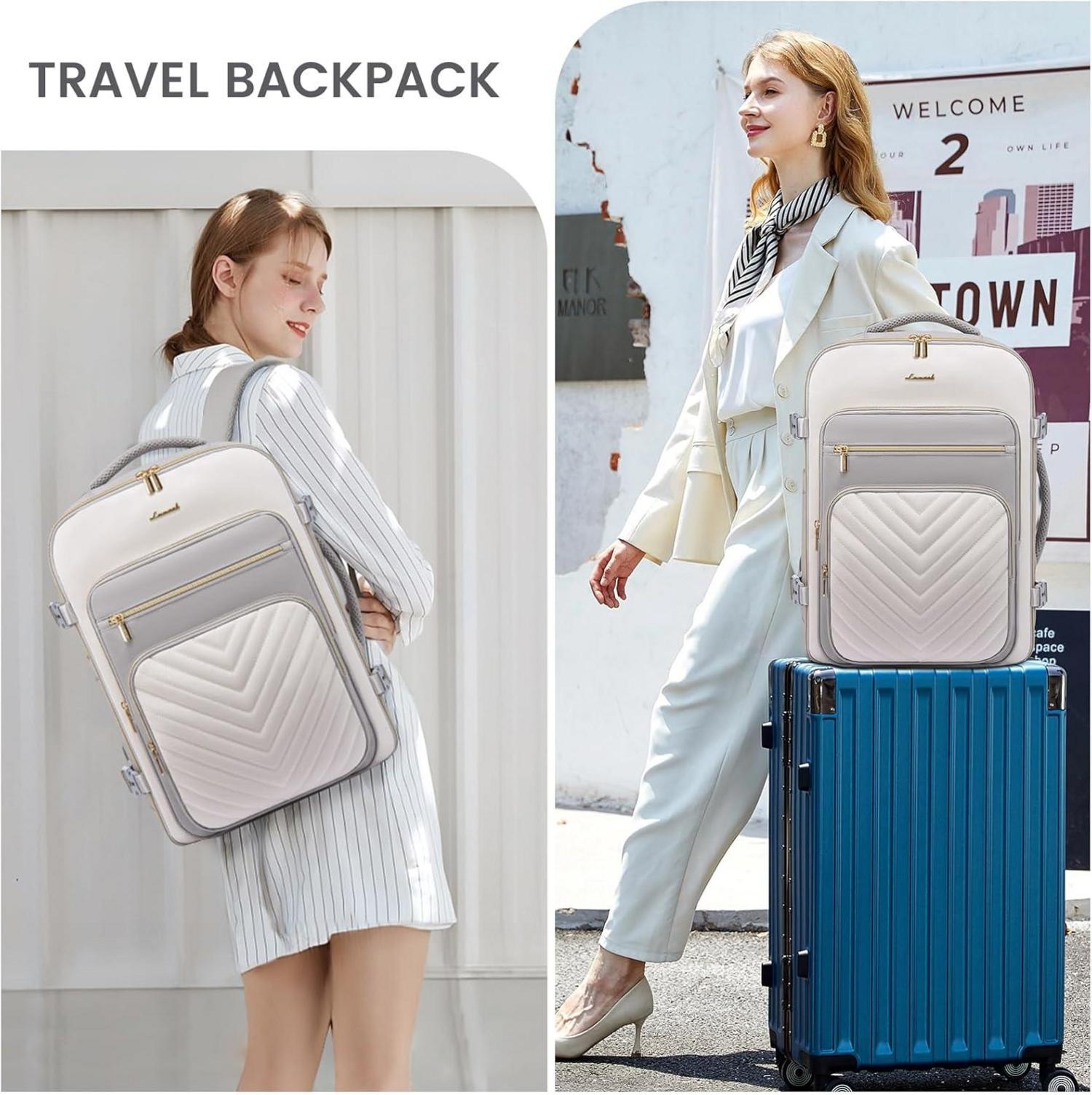Damen Reiserucksack Handgepäck 40L wasserdicht Laptop