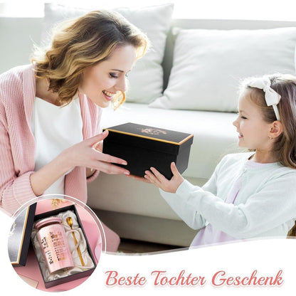 Mutter Tochter Geschenk Tasse Rosa mit Golddruck - Beste Tochter Geschenk