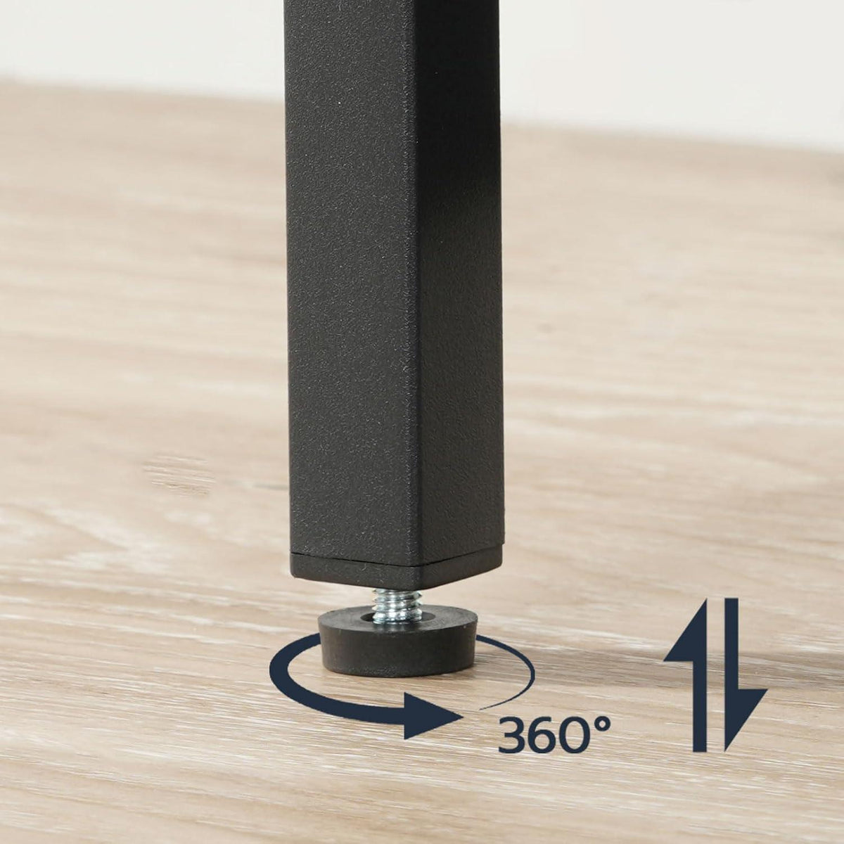 HOOBRO Beistelltisch Kleiner 2-stufiger Couchtisch Vintagebraun Schwarz
