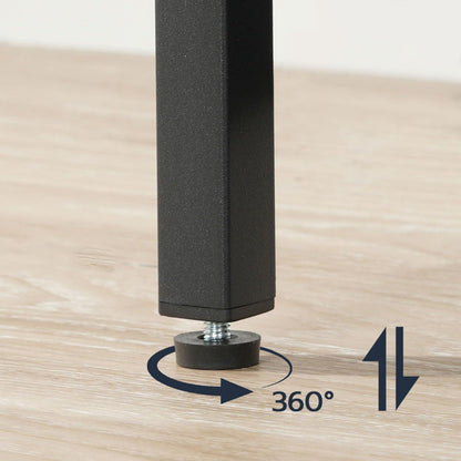 HOOBRO Beistelltisch Kleiner 2-stufiger Couchtisch Vintagebraun Schwarz