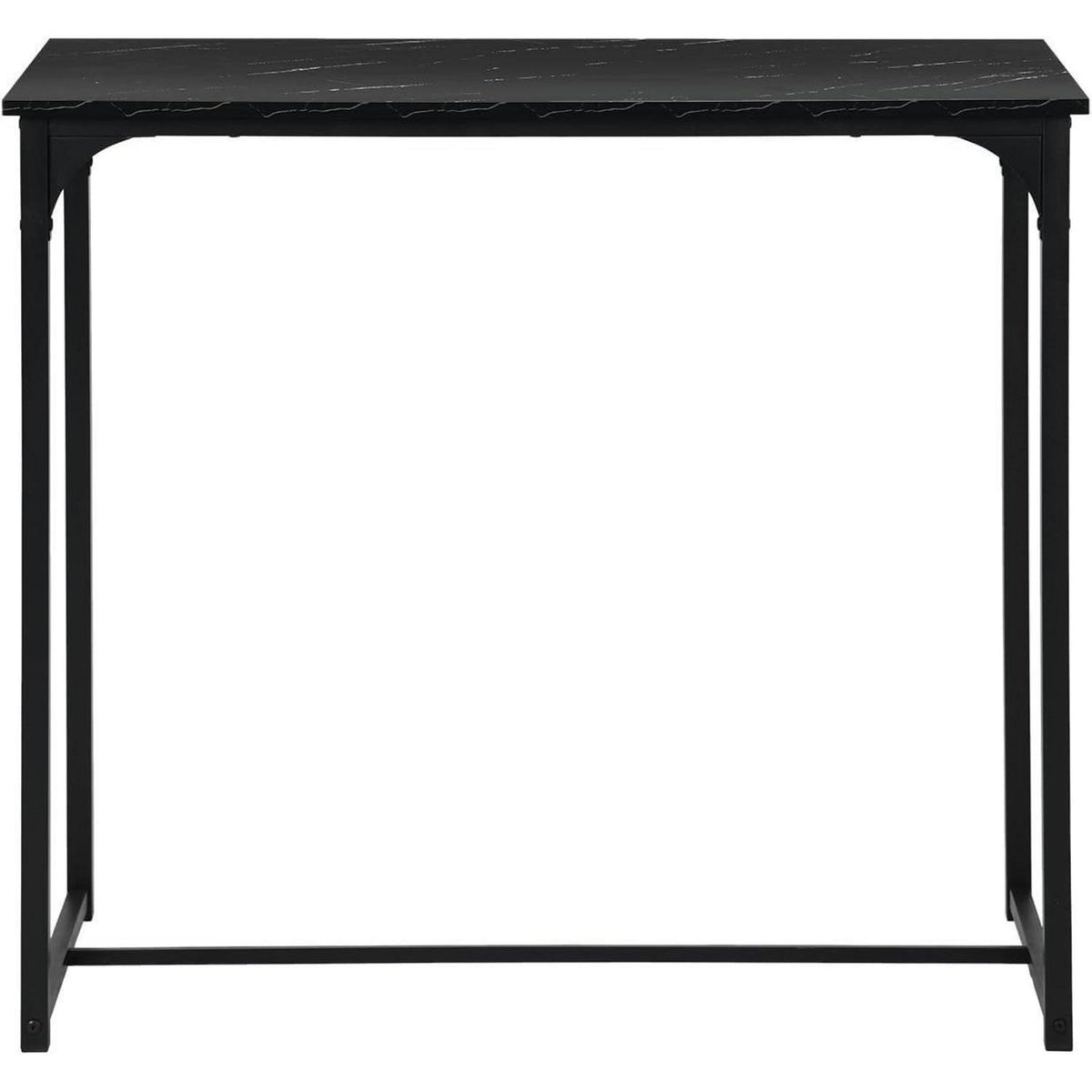 Bartisch Set mit 4 Barhockern – Industriestil Schwarz