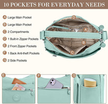 VOBUKE Umhängetasche Damen Nylon Crossbody Bag Wasserdicht