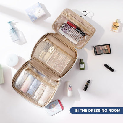 Kulturbeutel Damen Aufhängbar Groß Wasserdicht Make Up Tasche Beauty