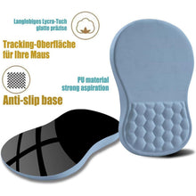 Ergonomisches Mauspad mit Handgelenkauflage, blau