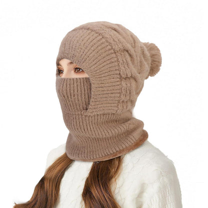Warme Damen Sturmhaube Fleece 3in1 für Winter Outdoor