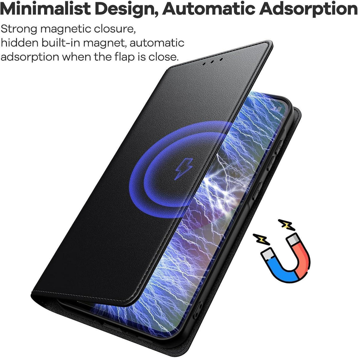 Samsung Galaxy A56 5G Klapphülle mit 2x Panzerglas, Kartenfach, Ständer