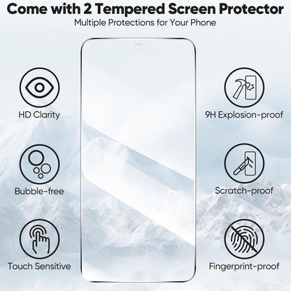 Samsung Galaxy A56 5G Klapphülle mit 2x Panzerglas, Kartenfach, Ständer