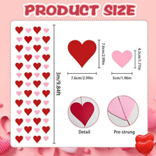 Valentinstags Herzgirlande – 4x 3m Rot & Rosa