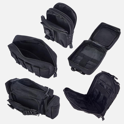 Taktischer Autositz Organizer mit 5 Molle Taschen – Rücksitz Ordnungssystem