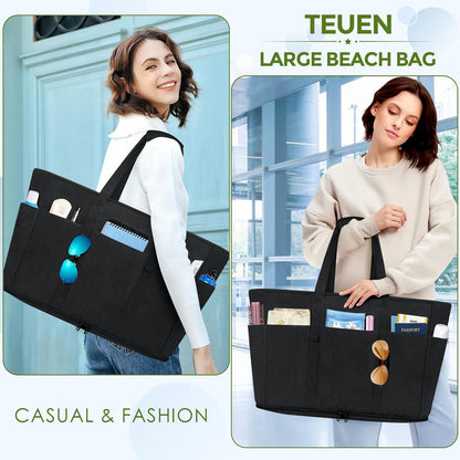TEUEN Große Handtasche Damen Strandtasche XXL mit