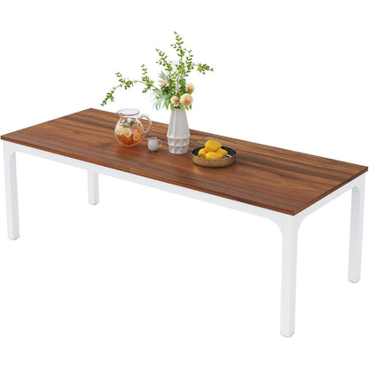 Industrietisch Esstisch 200x70cm Nussbaum für 6-8 Personen