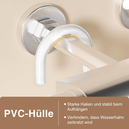 Duschablage zum Hängen Weiß Edelstahl Kratzfest 30cm