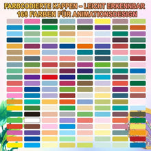 168 Acrylstifte Set Wasserfest für Steine, Glas & mehr