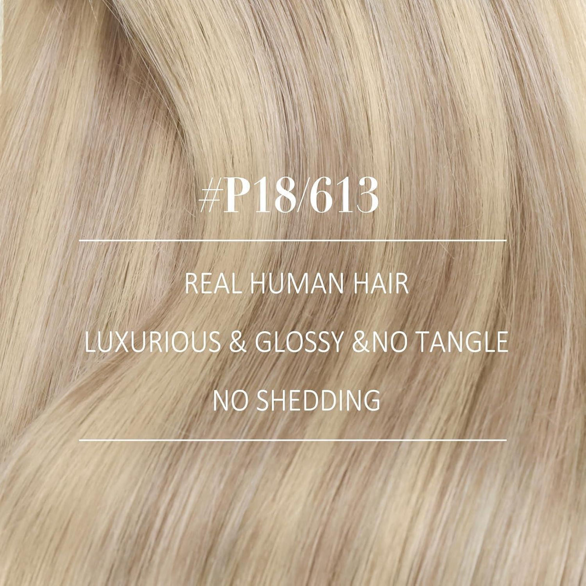 Blond Echthaar Tressen 55cm - Aschblond & Platinblond