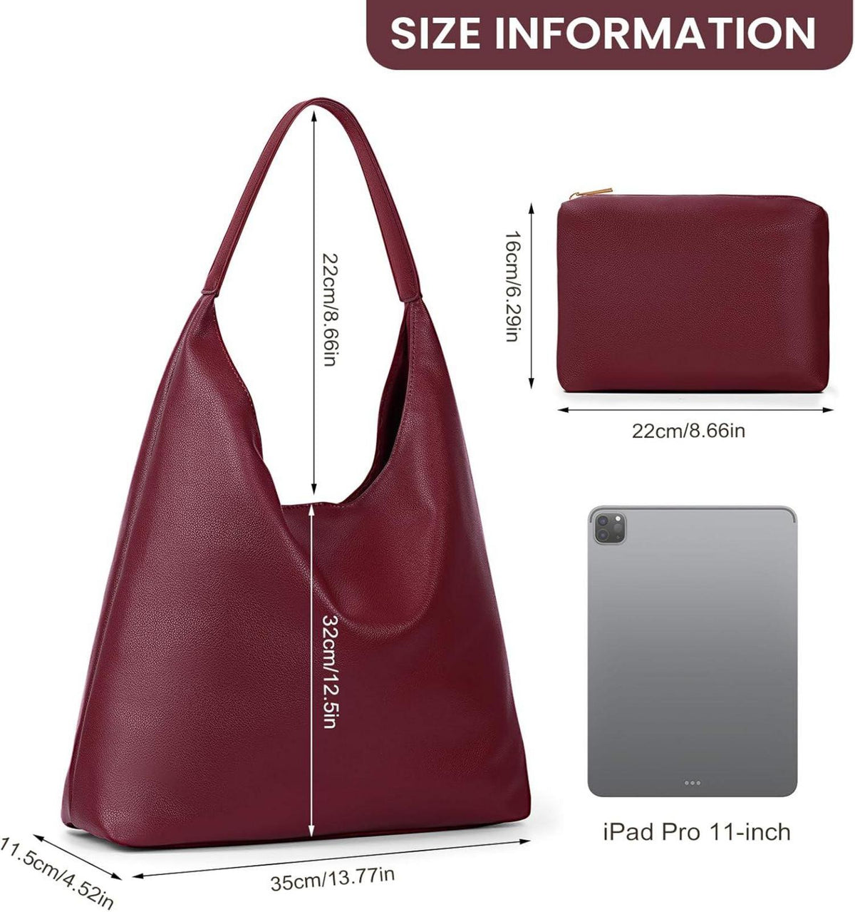 Wildleder Tote Bag Groß Shopper Damen Handtasche Hobo Uni Slouchy