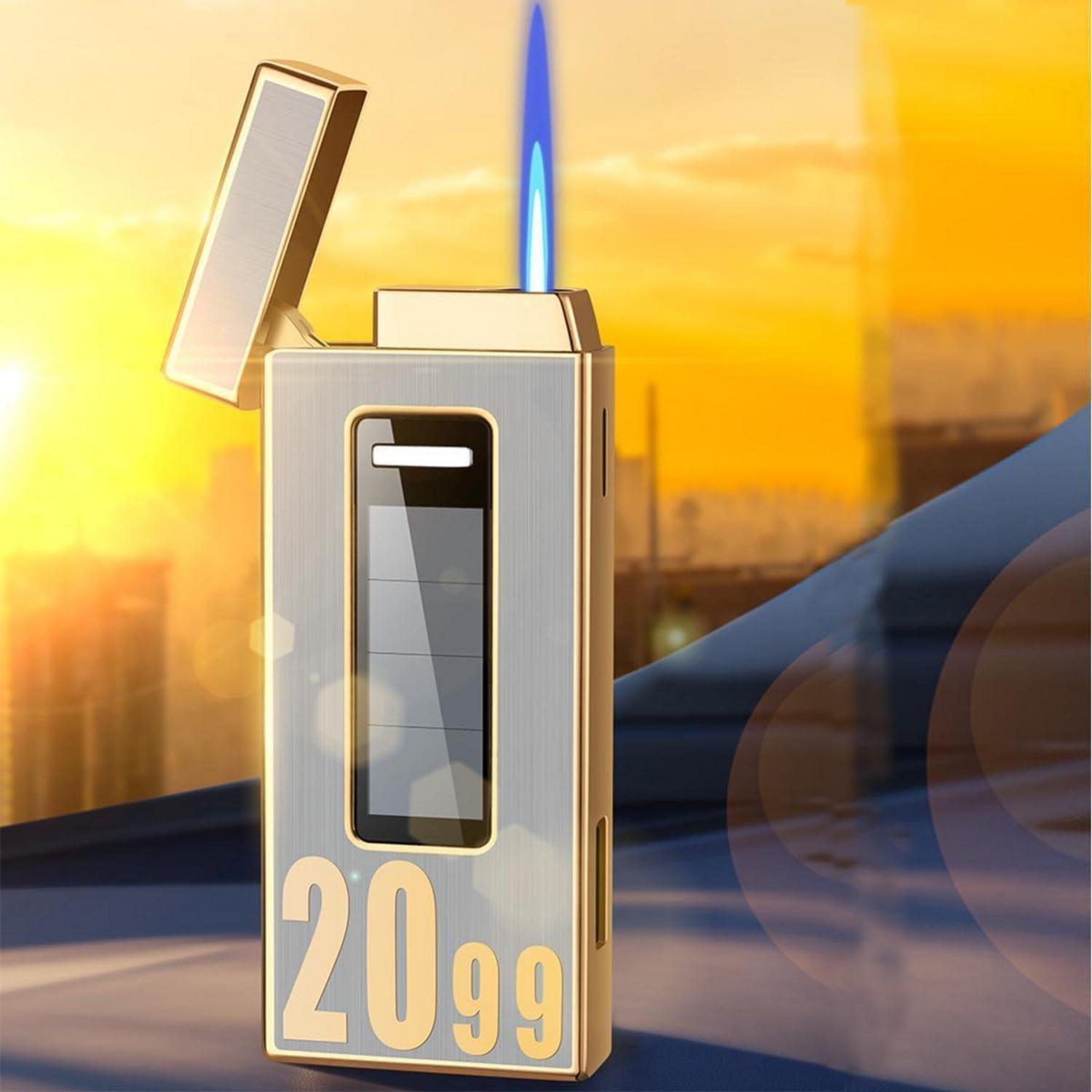 Windproof Feuerzeug Schwarz Gold Solar Nachfüllbar