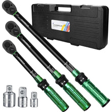 Drehmomentschlüssel Set 1/4, 3/8, 1/2 Zoll | 3-230 Nm | Auto, Motorrad, Fahrrad