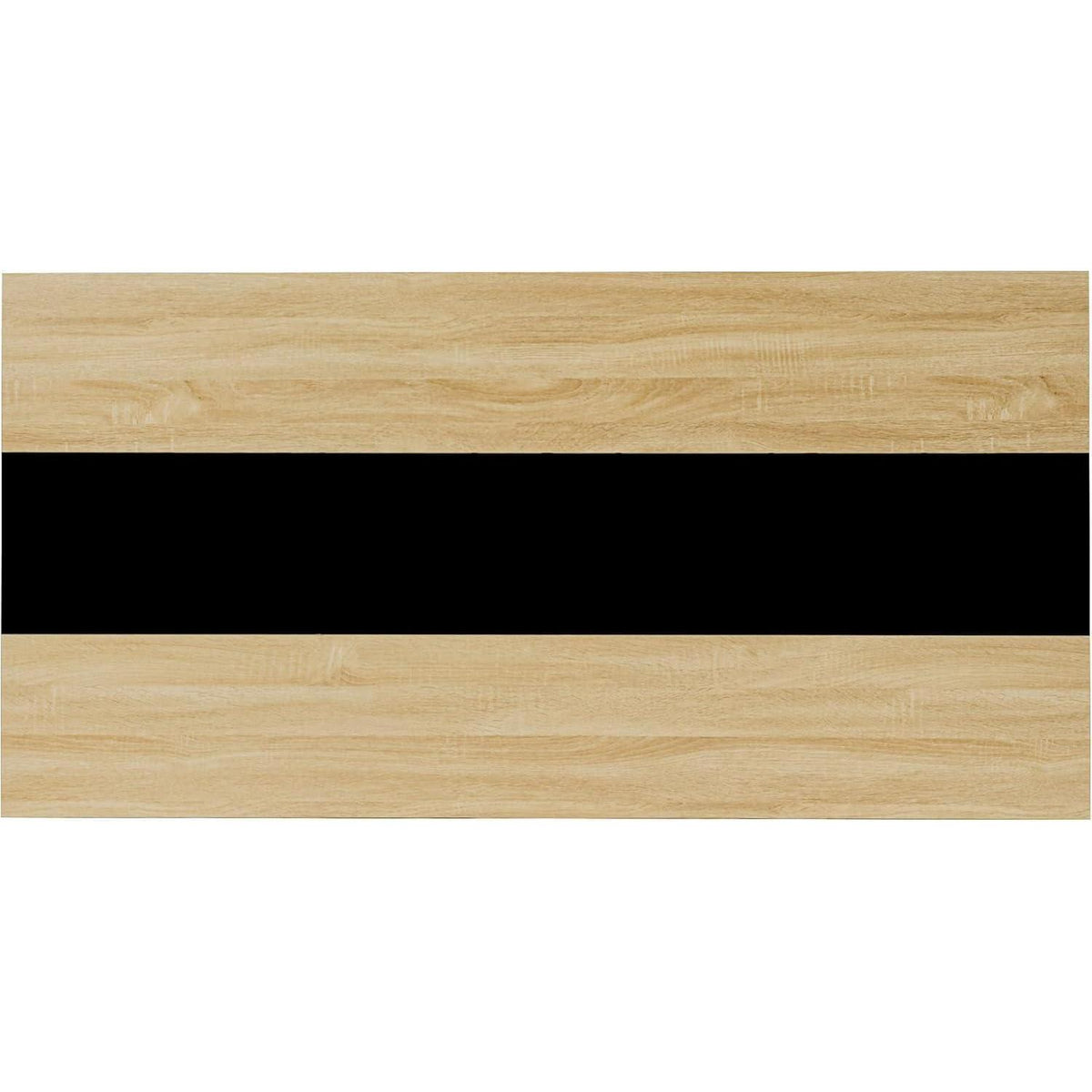 Esszimmergruppe Eiche-Schwarz 160cm mit 6 weißen Stühlen