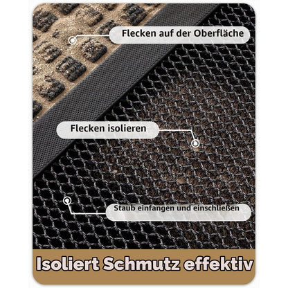 Fußmatte außen Schwarz Grau 90x150 cm – Schmutzfangmatte für Haus & Terrasse