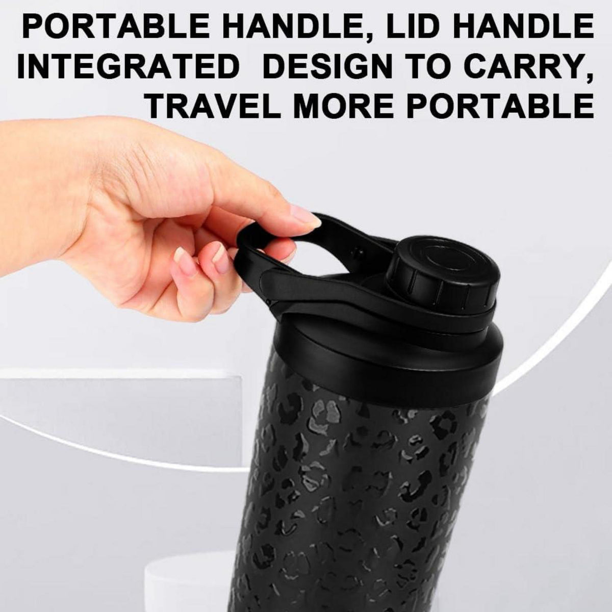Protein Shaker 750ML Edelstahl Doppelwandig BPA Frei Thermoflasche