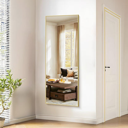 Großer Standspiegel 165x60cm mit Goldrahmen – Wand & Boden