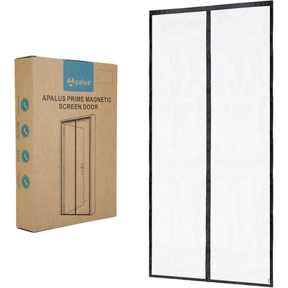 Magnetischer Fliegengitter Tür 80x220cm Schwarz Robust