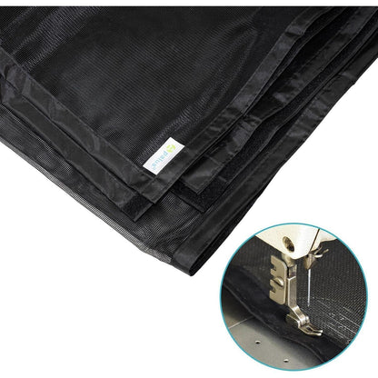 Magnetischer Fliegengitter für Balkontür 105x210cm Schwarz