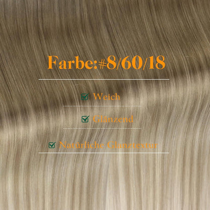 Echthaar Tape Extensions Blond Ombre 50cm