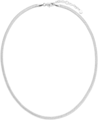 Schlangenkette 3mm Edelstahl Silber Gold verstellbar 41-51cm