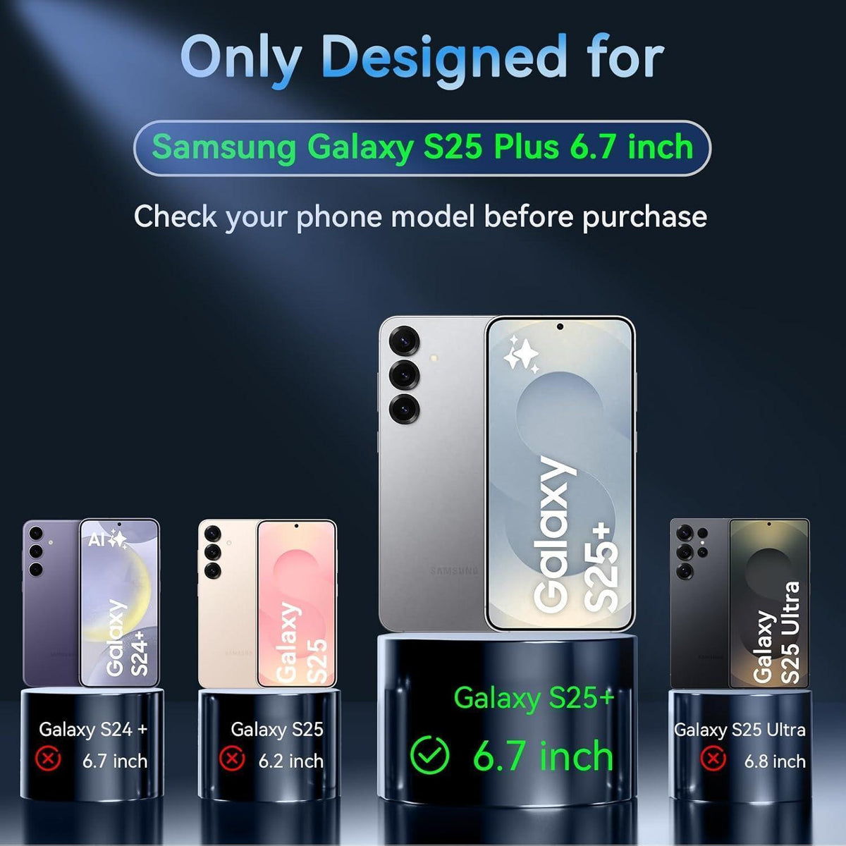 Magnetische Schutzhülle für Samsung Galaxy S25 Plus, Matt, MagSafe, Grau