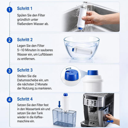 Wasserfilter für De'Longhi Kaffeevollautomaten (6er-Pack)