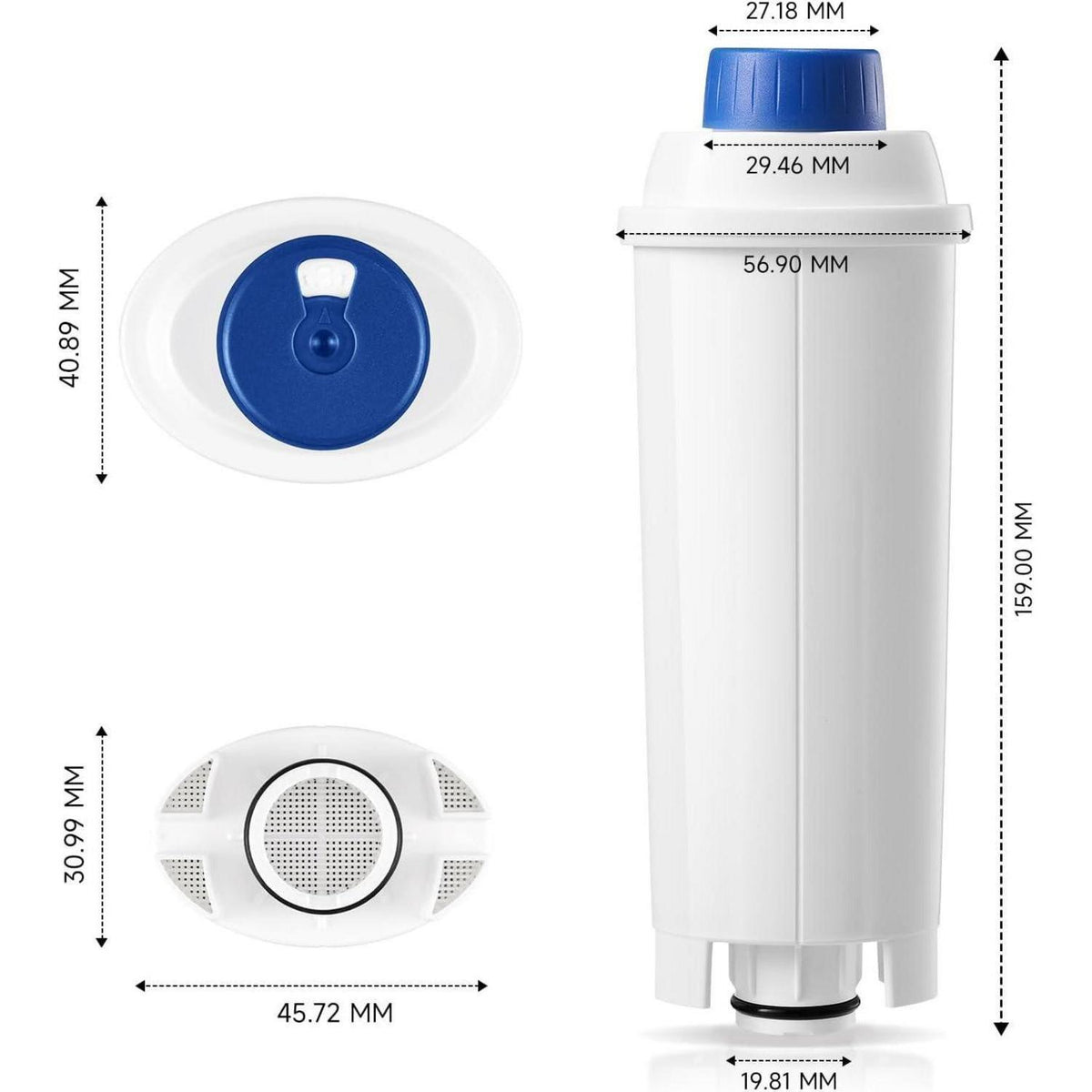 Wasserfilter für De'Longhi Kaffeevollautomaten (6er-Pack)