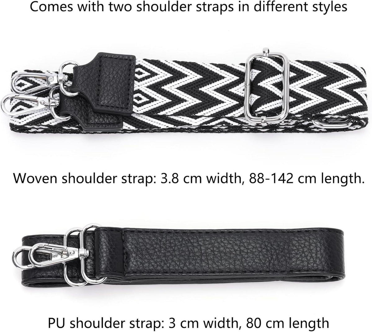 Umhängetasche Damen Mittelgroß Crossbody Bag 3 Reißverschlusstaschen