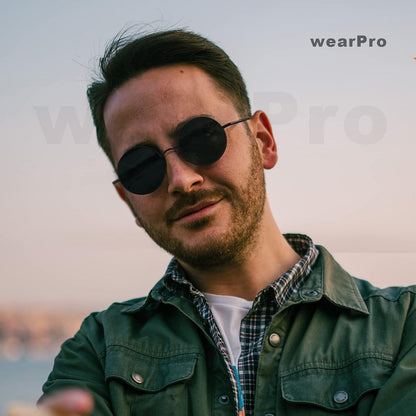 Vintage Runde Polarisierte Sonnenbrille UV400 Schutz Unisex