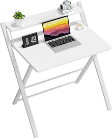 Klappschreibtisch Weiß, Modernes Design, Stabile Struktur