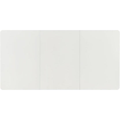 Esszimmergruppe 160x80cm Weiß mit 4 Khaki Stühlen