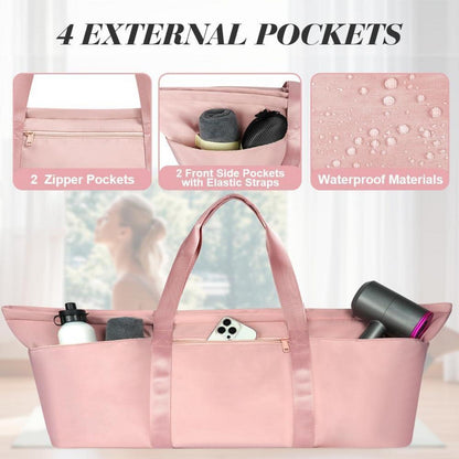 Yogatasche Damen Groß, Sporttasche mit Nassfach, Schuhtasche & Schultergurt