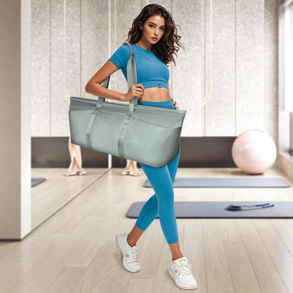 Yogatasche Damen Groß, Sporttasche mit Nassfach, Schuhtasche & Schultergurt