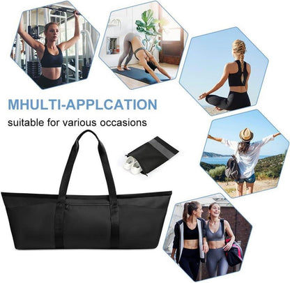 Yogatasche Damen Groß, Yoga Sporttasche mit Nassfach & Schuhtasche