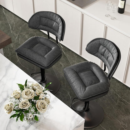 Barhocker Set 4er – Ergonomisch & Verstellbar Dunkelgrau