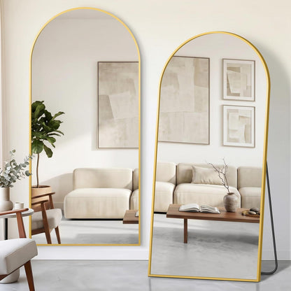 Ganzkörperspiegel 190x89cm | Stehspiegel & Wandspiegel Gold Modern