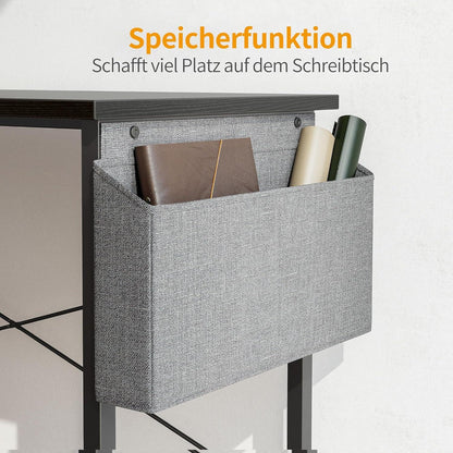 Großer Cubiker Gaming Tisch 170x120cm Monitorständer Aufbewahrung L-Form