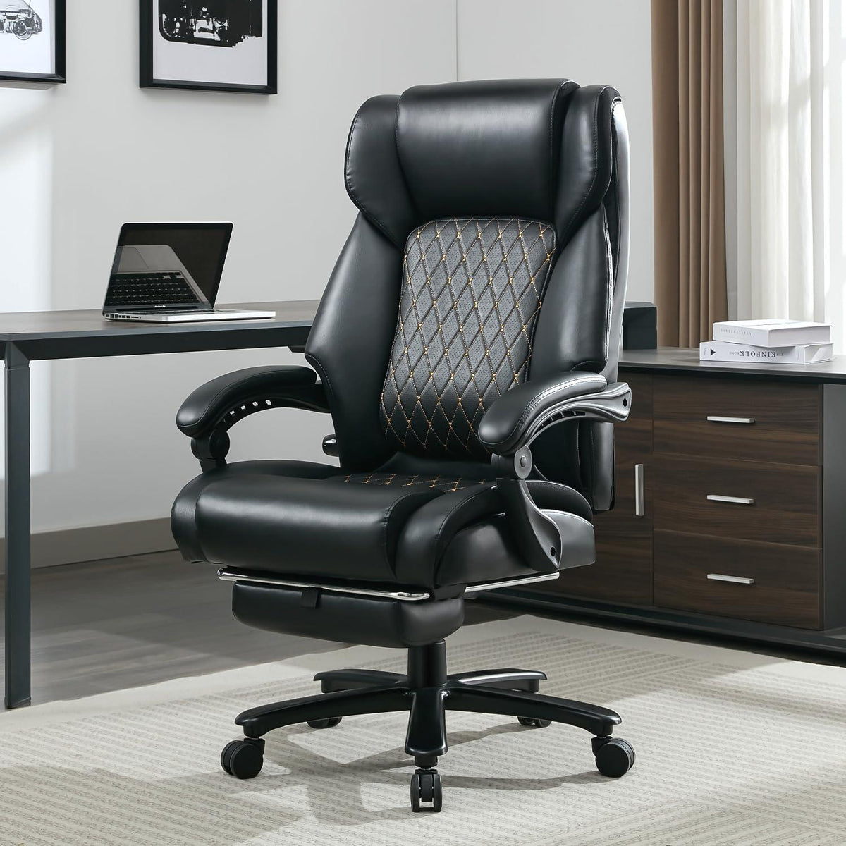 Ergonomischer Bürostuhl 200KG Lendenwirbelstütze hohe