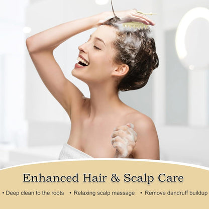 Silikon Kopfhaut Massagebürste 2er-Pack für Haarwuchs, Peeling & Scalp Massage