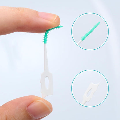 100er Set Interdentalbürsten zahnreinigung zahnzwischenraumbürsten
